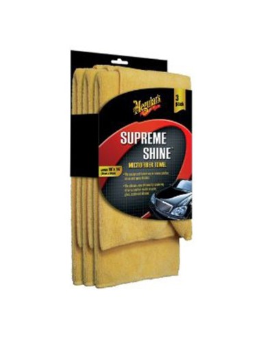 Lot de 3 microfibres Meguiars Supreme Shine 40 x 60 cm