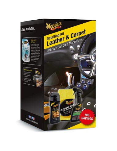 Kit di pulizia per pelle e moquette Meguiars