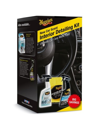 Kit de detallado interior con aroma a coche nuevo de Meguiars