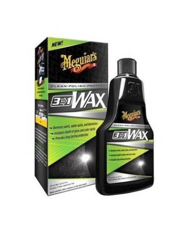 Cera Meguiars 3 em 1 473ml + Almofada de espuma