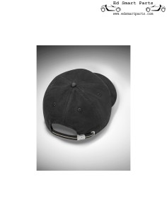 Gorra mujer Mercedes logo bordado algodón negro 2
