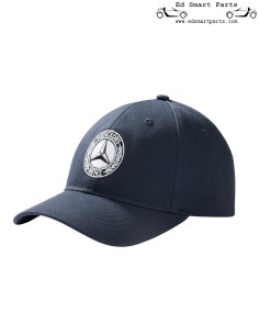 Cappellino Mercedes Classic Logo Vintage cotone blu navy Mercedes-Benz 2