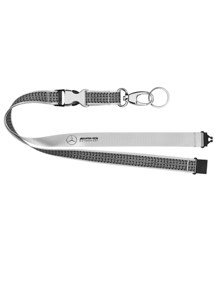 Genuine Mercedes-Benz Silver AMG Motorsport Lanyard