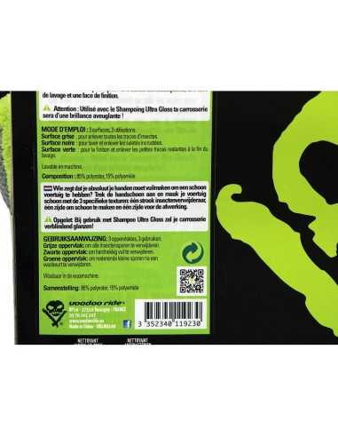 Voodoo Ride Extra Wash Mitt - Glove with 3 functions