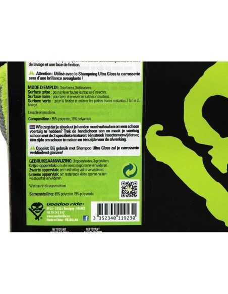 Guante de lavado Voodoo Ride Extra Wash Mitt - Guante con 3 funciones Guante de lavado Voodoo Ride Extra Wash Mitt - Guante con 3 funciones