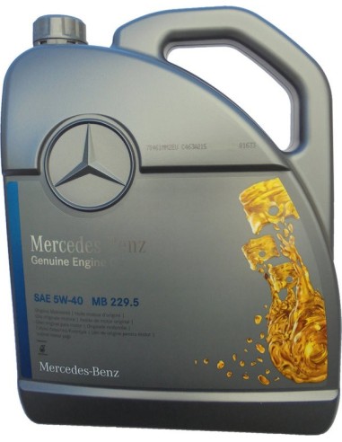 Aceite de motor Mercedes 5W-40 MB 229.5 - 1x 5 litros A000989920213AIFE