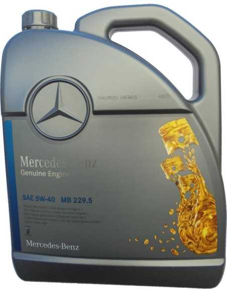Mercedes 5W-40 Motoröl MB 229.5 - 1x 5 Liter A000989920213AIFE Mercedes 5W-40 Motoröl MB 229.5 - 1x 5 Liter A000989920213AIFE