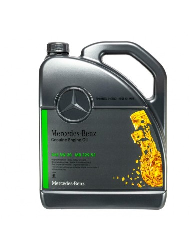 Huile moteur Mercedes 5W-30 MB 229.52 - Diesel entièrement synthétique A000989950213AMEW 1x5L