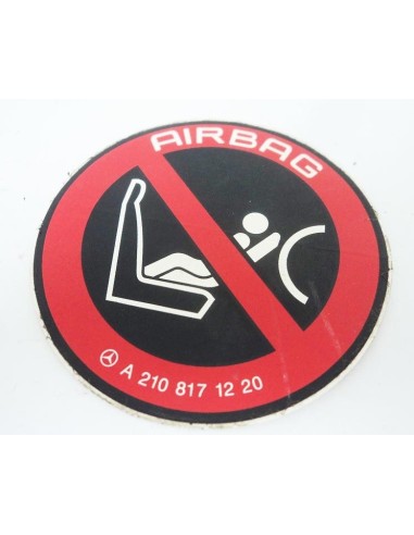 Airbag-Warnaufkleber für Kindersitze