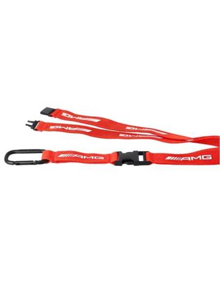 Mercedes-Benz AMG Racing Lanyard Rood AMG Logo Wit Mercedes-Benz AMG Racing Lanyard Rood AMG Logo Wit