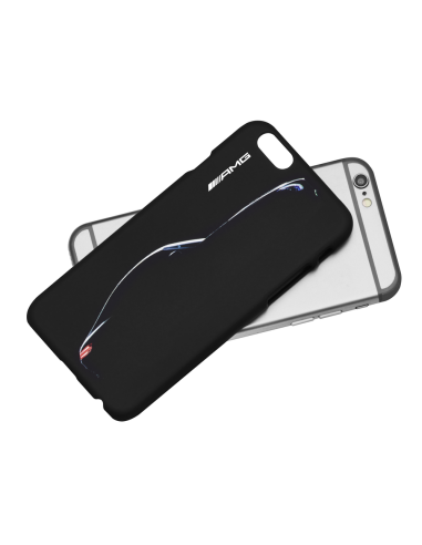 Coque arrière pour iPhone 6/6s avec motif silhouette MERCEDES AMG GT noir